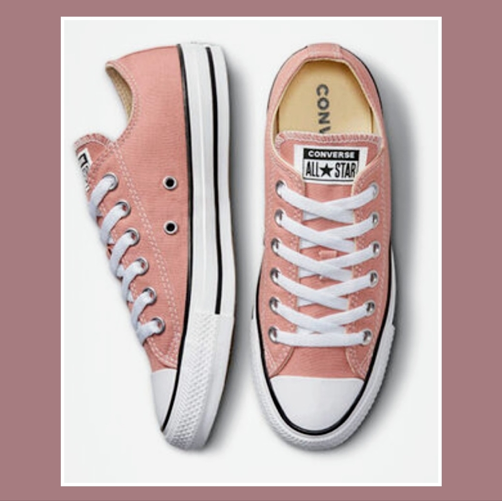 Converse Women's Sneakers in Pink and White